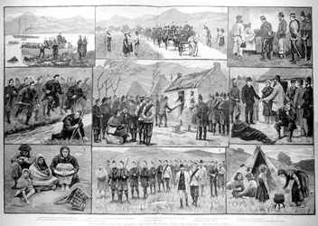On Eviction Duty in Ireland: Sketches in Galway with the Military and Police Forces, från 